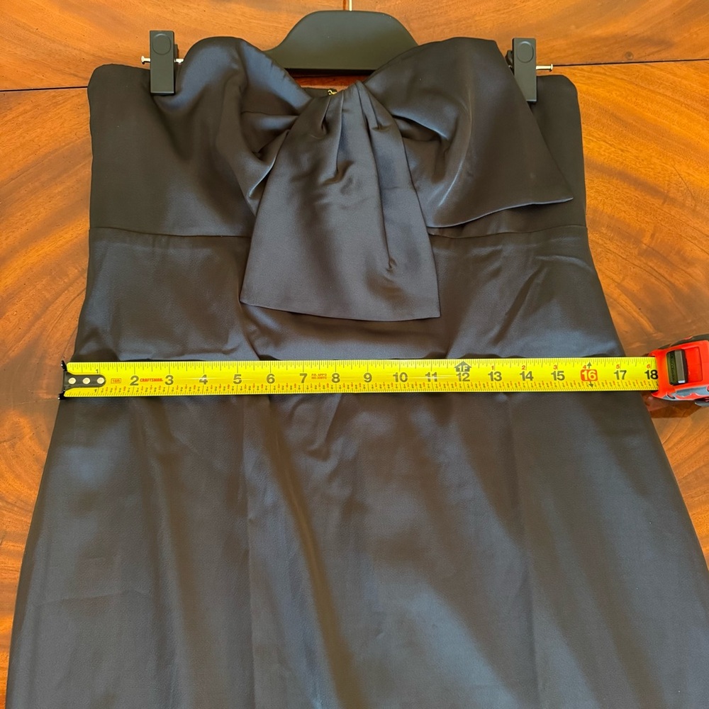 NWT Lilly Pulitzer Carlynn Satin Maxi Bow Dress Noir 8 - Picture 9 of 16